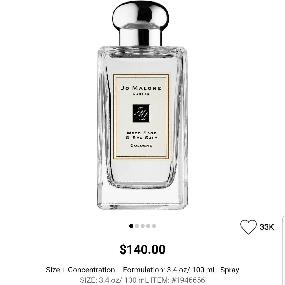 Joe Malone Wood Sage and Sea Salt 9ml